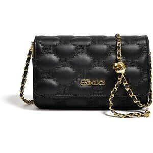 Women Black Small Quilted Luxury Leather Crossbody Bags